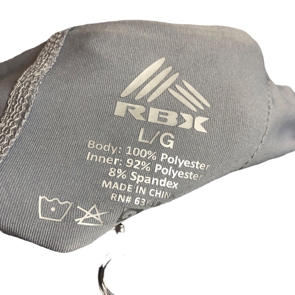 RBX Active Grey Pull On Elastic Waist Shorts Size Large-NWT - Picture 6 of 10